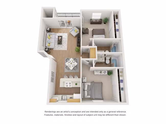 2 Bed 2 Bath 2019 2019 floor plan
